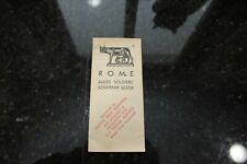 Vintage Rome Allied Soldiers Souvenir Guide Pamphlet British Army Education picture