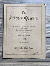 Vintage Sunday School Times 1880 The Scholars Quarterly Paperback Book  picture