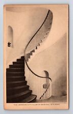 Boston MA-Massachusetts, Women's City Club Stairway, Antique Vintage Postcard picture