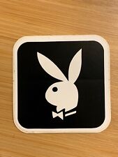 Vintage 1970's Playboy Bunny B&W Decal Sticker 3