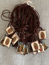 Our Lady of Guadalupe/Holy Family Brown Scapulars Necklace Escapularios picture