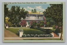 Postcard Residence of George Burns & Gracie Allen Beverly Hills California picture