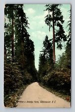Vancouver-British Columbia, Scenic View Stanley Park, Antique Vintage Postcard picture