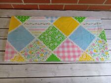 Vintage Sears Country Patchwork Queen Flat Sheet picture
