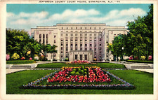 Jefferson County Court House in BIRMINGHAM Alabama c1944 Postcard picture