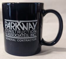 Parkway Construction & Associates, Inc. Dallas, Black Coffee Mug VG Condition picture