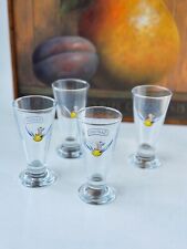 Rare SET of 4 Italian Casoni Crystal Shot Glasses Baby Angel Riding Flying Lemon picture