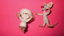Vintage Pinky and the Brain Figurines Just Toys 1994 Bendable Figures picture