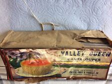 Vintage Brick Lot of Valley Queen Brand Cantaloupes Labels picture