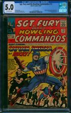 Sgt. Fury and His Howling Commandos #13 ⭐ CGC 5.0 ⭐ Captain America Marvel 1964 picture