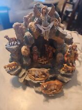 Fontinini By Roman Inc. Light Up Nativity Cave. RARE VINTAGE 1998 picture