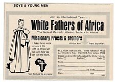 1967 WHITE FATHERS OF AFRICA Catholic Religious Missionary Society Vintage Ad picture
