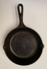 Vintage Lodge Cast Iron Skillet 8” 5SK Frying Pan Double Spout USA picture