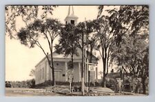 Damariscotta ME-Maine, Baptist Church, Religion, Antique Vintage c1952 Postcard picture