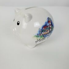 Mini Hilton Head Piggy Bank Ceramic Souvenir 3 Inches Lighthouse Harbourtown picture