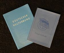 East German DDR GDR GERMAN KULTURE ORG. + GERMAN SOVIET FREINDSHIP ORG. Booklets picture