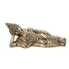 FCS Brass Idol | Reclining Buddha | Item Finish- Antique Glossy | (AS-04) picture