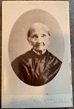 ~ EARLY 1860s CABINET CARD PHOTO WOMAN BORN LATE 1700s - Allentown, PA picture
