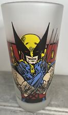 Wolverine 1995 Marvel Monkeys Of Melbourne X-Men Frosted Tall Glass Vintage picture