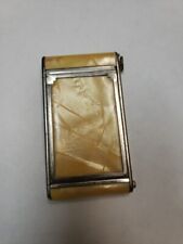 1940's Girey Vintage Yellow Plastic Celluloid Camera Style Powder Compact picture