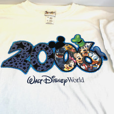 Vintage 2006 Walt Disney World T Shirt XL Felt Mickey Ears Goofy Pluto picture