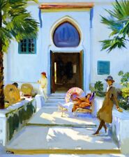 Dream-art Oil painting My-Studio-Door-Tangier-Sir-John-Lavery-oil-painting art picture
