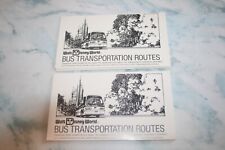 Vintage 1989 1990 Disney Bus Transportation Routes for Entire Resort lot 2 picture