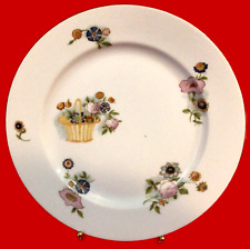 JEAN POUYAT LIMOGES FRANCE BASKET OF FLOWERS PLATE HAND PAINTED 9 3/4