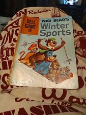 YOGI BEAR'S WINTER SPORTS DELL GIANT Size Edition #41 Silver Age Cartoon 1960 picture
