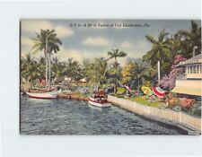 Postcard A Bit of Venice at Fort Lauderdale Florida USA picture