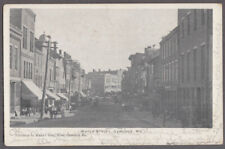 View up Water Street in Gardiner ME undivided back postcard ca 1905 picture
