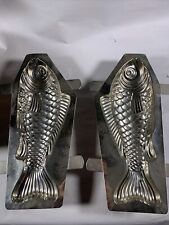 LOT OF ANTIQUE VINTAGE FISH/LOBSTER , ETC CHOCOLATE MOLDS. ALL IN MINT CONDITION picture