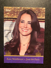 2011 Topps Royal Wedding KATE MIDDLETON Just The Facts  Card #3 picture