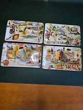 4 vintage cheese trays picture