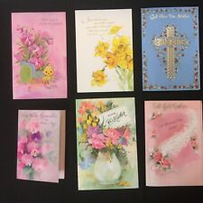Lot of 6 Vintage Mother's Day Cards Floral 70s 80s Dated Signed Ephemera L4175 picture