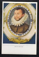 Vintage 1933 Trade Card of PHILLIP II of Spain (1527-1598) Portrait Isaac Oliver picture