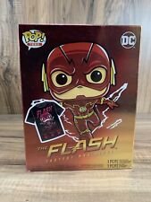 Funko Pop & Tee DC The FLASH Fastest Man Alive Metallic Pop Size M Tee Sealed picture