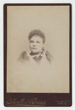 Antique Circa 1880s Cabinet Card Lovely Young Lady in Victorian Dress York, PA picture