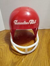 Vintage Rare Canadian Club Whiskey CC Football Helmet Red Mancave Bar picture