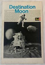 1967 Revell DESTINATION MOON model kits ad page ~ Apollo, Mercury, Gemini picture