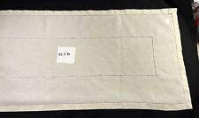 Vintage Beige Linen Cutwork Table Runner 42x16 picture