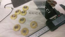 Gucci GG Button 23 mm Metal yellow/  gold 1pc made Italy picture