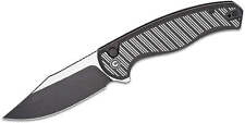 CIVIVI Stormhowl Button Lock Knife Black/Sat Aluminum (3.3