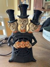 YANKEE CANDLE 2008 BONEY BUNCH ULTRA RARE SKELETON TRIO w/BULB picture