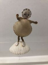 Vintage Seashell Art Doll - 1943 Souvenir Folk Art Decor Boho Beach Travel 4