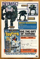 2001 ReSaurus Mech Warriors Figures Print Ad/Poster Vulture Atlas Toy Promo Art picture