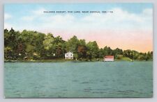 Postcard Colored Resort Fox Lake Near Angola Indiana picture