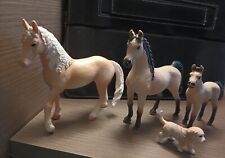 Schleich Foal Colt Baby Horse Dog figure  Lot Of 3 Horses + Dog picture