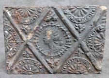 Nice quality 16th C Dutch ceramic fireplace brick with the lady King Philip II picture