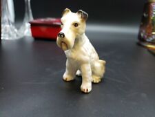 Vtg Wired hair fox terrier figurine 3.25 inch tall picture